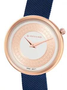 GIORDANO Women Multicoloured Dial & Blue Bracelet Style Straps Analogue Watch GD-60008-33