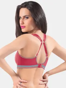 Dazzle Pink & Grey Bra