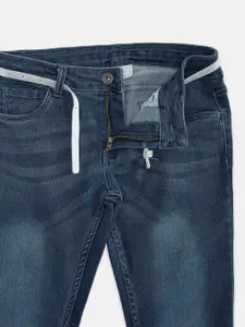 Pantaloons Junior Girls Regular Fit Blue Heavy Fade Jeans