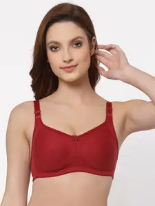 Floret Pack of 2 Non Padded Non-Wired Cotton Full Coverage Everyday Bra With Moulded Cups