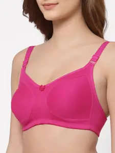 Floret Pack of 2 Non Padded Non-Wired Cotton Full Coverage Everyday Bra With Moulded Cups