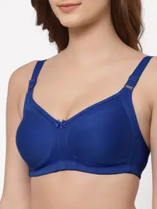 Floret Pack of 2 Non Padded Non-Wired Cotton Full Coverage Everyday Bra With Moulded Cups