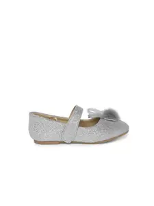 Pantaloons Junior Girls Silver-Toned Party Ballerinas Flats