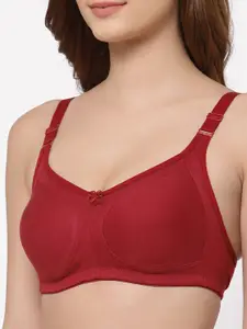 Floret Pack of 2 Non Padded Non-Wired Cotton Full Coverage Everyday Bra With Moulded Cups