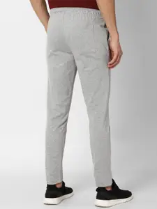 Peter England Men Grey Solid Track Pants