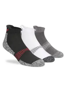 Supersox Men Pack Of 3 Assorted Terry Cotton Ankle-Length Socks