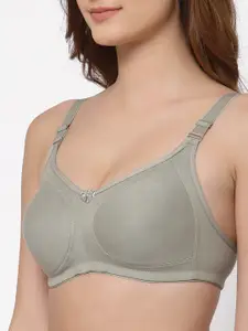 Floret Pack of 2 Non Padded Non-Wired Cotton Full Coverage Everyday Bra With Moulded Cups