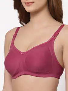 Floret Pack of 2 Non Padded Non-Wired Cotton Full Coverage Everyday Bra With Moulded Cups