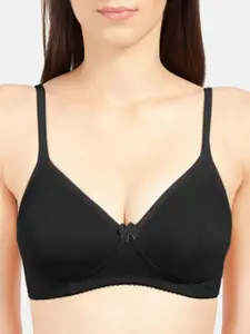 Sonari Black  Pack Of 2 Solid Non-Padded Tip-Shaper Bra  summerblackblack34C