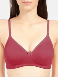 Sonari Maroon & Black Non-Padded Non-Wired T-shirt Bra Pack Of 2  summerblackcherry34B