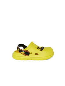 Pantaloons Junior Boys Yellow Printed Clogs