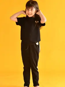 Anthrilo Girls Black T-shirt