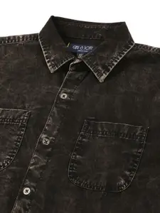 Gini and Jony Boys Blue Classic Faded Casual Shirt