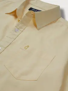 Gini and Jony Boys Yellow Classic Casual Shirt