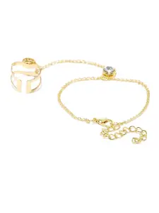 OOMPH Gold-Toned Ring Bracelet