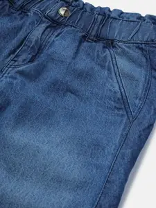 Gini and Jony Girls Blue Low Distress Light Fade Jeans