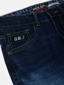 Gini and Jony Boys Blue Heavy Fade Jeans