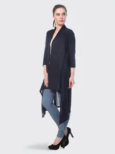 BUY NEW TREND Navy Blue Open-Front Shrug