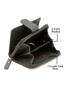 LOUIS STITCH Men Saffiano Leather Grey Two Fold Wallet