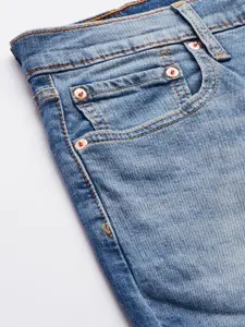 Levis Men Blue 512 Tapered Fit Heavy Fade Stretchable Jeans