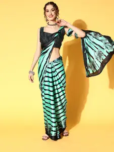 Saree mall Striped Saree with Printed border