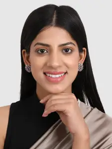 JEWELS GEHNA Pink Floral Studs Earrings