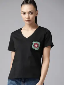 Roadster Women Top with Applique
