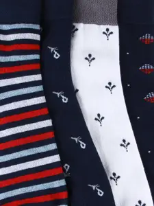 Bonjour Men Pack Of 4 Assorted Above Ankle-Length Socks