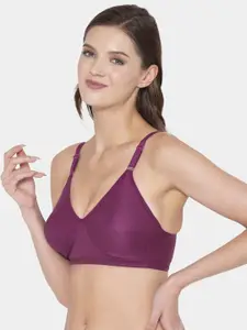 Souminie Pack Of 3 Purple Everyday Bras - Wireless Non-Padded