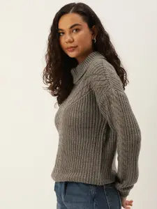 Kook N Keech Women Open Knit Pullover Sweater