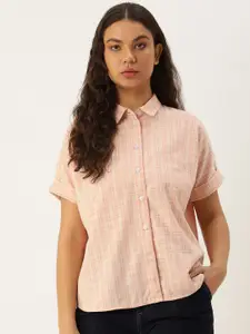 Kook N Keech Spread Collar Checked Casual Shirt