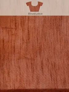 Mitera Red Floral Print Organza Saree