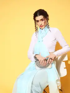 Saree mall Solid Saree with Embellished Border