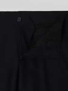 V Dot Men Black Textured Skinny Fit Trousers