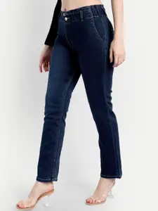 BROADSTAR Women Navy Blue Comfort Skinny Fit High-Rise Stretchable Jeans