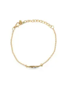 EL REGALO Women Gold-Toned & Silver-Toned Charm Bracelet