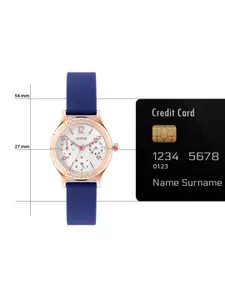 GUESS Women Embellished Dial Analogue Multi Function Watch