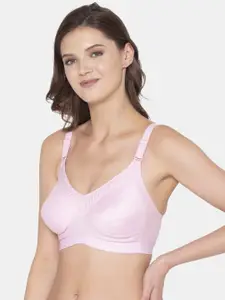 Souminie Pack of 2 Plus Size Pink Non Wired Non Padded Cotton Bra