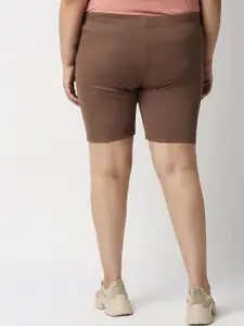 20Dresses Women Brown Slim Fit Cycling Shorts