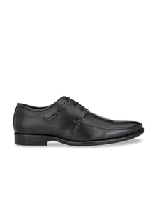 Eego Italy Men Black Solid Formal Derby Shoes