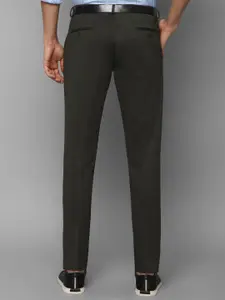 Louis Philippe Sport Men Grey Textured Slim Fit Trousers