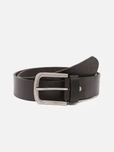 SPYKAR Men Black Leather Belt