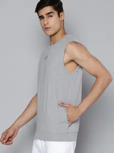 HRX by Hrithik Roshan Men Grey Solid Rapid-Dry Sweatshirt