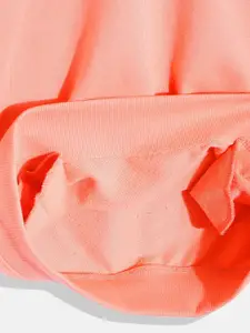 HRX by Hrithik Roshan Girls Coral Solid Sweatshirt