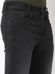 Mufti Men Black Slim Fit Light Fade Stretchable Jeans