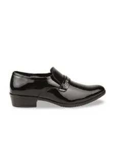 Regal Men Black Solid Patent Leather Formal Shoes