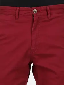 t-base Men Maroon Shorts