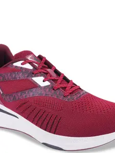 Campus Men Red Mesh Running Shoes