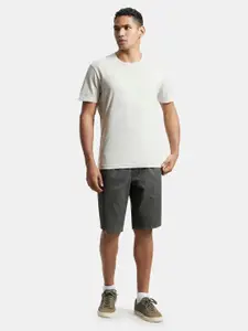 Jockey Combed Mercerised Cotton Woven Straight Fit Shorts with Side Pockets-1206