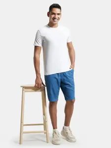 Jockey Combed Mercerised Cotton Woven Straight Fit Shorts with Side Pockets-1206